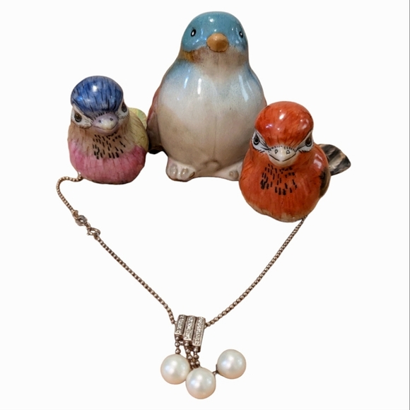 925 Silver and cultured pearl necklace - Picture 7 of 16